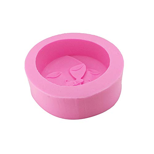 Echodone Moon Face Silicone Mold For Resin Silicone Mold For Diy Jewelry Making, Candle, Artificial Gems, Polymer Clay, Cake Fondant Mold #TOP2