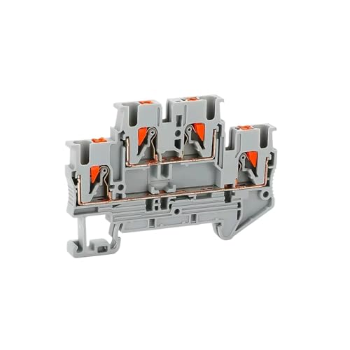 10 pièces PTTB2.5 Push-In Double niveau 2 couches connexion fil électrique connecteur électrique Din Rail bornier PTTB 2.5