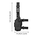 Drop Leg Holster Airsoft Holster Thigh Pistol Gun Holster Tactical Leg Harness Right Hand Adjustable (Black (Right))