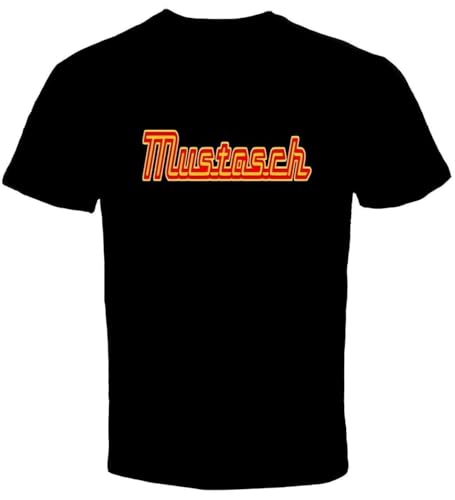 Photo de Mustasch Heavy T-Shirt Graphic Tee Printed Top for Mens Black 3XL