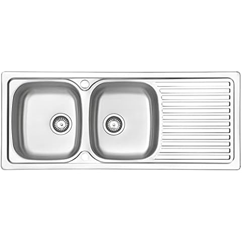 Évier JASSFERRY inox 2 bacs Cover