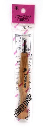 Mikisyo Power Grip Carving Knife Chisel Triangular 1.5Mm #TOP1