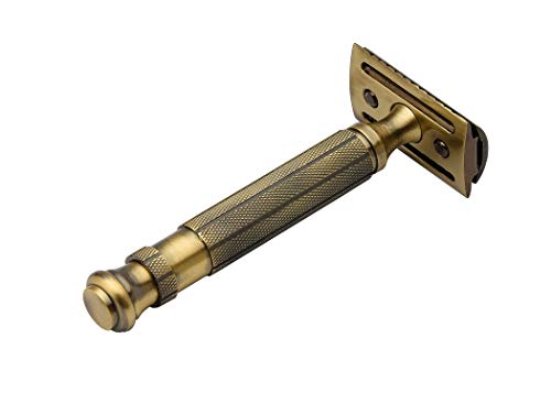 Image of Pearl Shaving Double Edge Safety Razor L-55 (CC+ OC (Antique Brass) Eid Gift Option