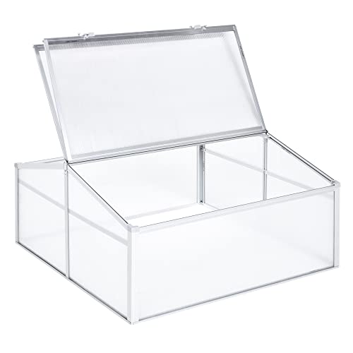 Outsunny® Alu Gewächshaus Frühbeet Frühbeetkasten Treibhaus Aufzucht...