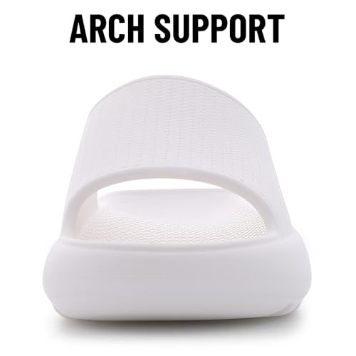Image of Comwarm Cloud Slide Sandals for Women Men Ultra Comfort Recovery Pillow Slippers Soft Summer Beach Shoes with Low Arch Support