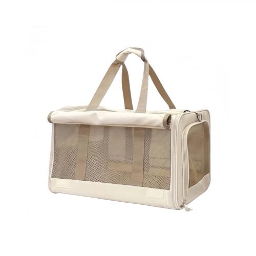 ペットキャリー キャリーバッグ ペット キャリーケース ペットクレート リュック 猫 犬 多頭飼い 動物用 取っ手付き 頑丈耐用 ドライブ 外出 旅行 通院 防災 避難用 小型 折り畳み 4面メッシュ 猫用・小型犬 通気性 洗えるマット軽量 ベルト脱着可