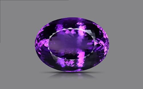 Pierre d'améthyste naturelle de 11 carats violette brute pour astrologie Védique - 2