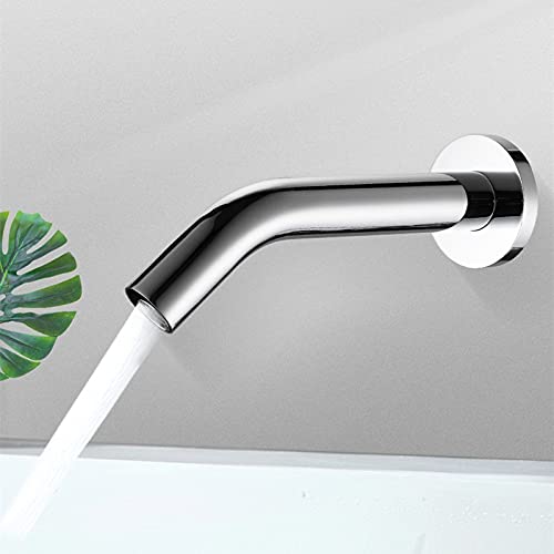 Touch Sensor Sink Faucet Automatic Touchless Sensor Faucet Handfree Water Saving Inductive Electric Hot Cold Basin Faucet-Ac & Dc - Single Cold-6 Pcs (Color : Ac+Dc - Hot and Cold, Size : 4 P