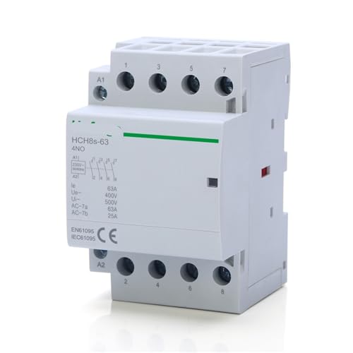 Contacteur modulaire rail DIN 4P 63A commande robuste AC 110V