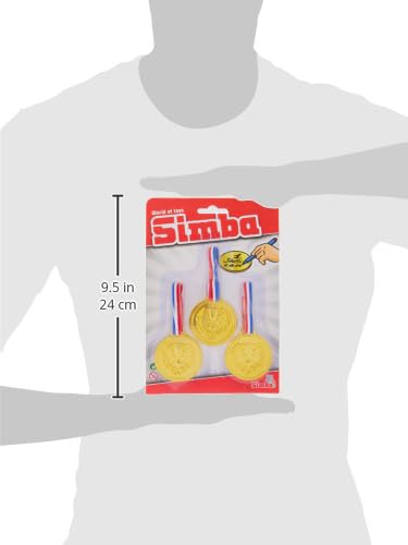 Simba 108612196 3 Medals for Hanging 2 Assorted, Multicoloured, 6 cm - Image 3