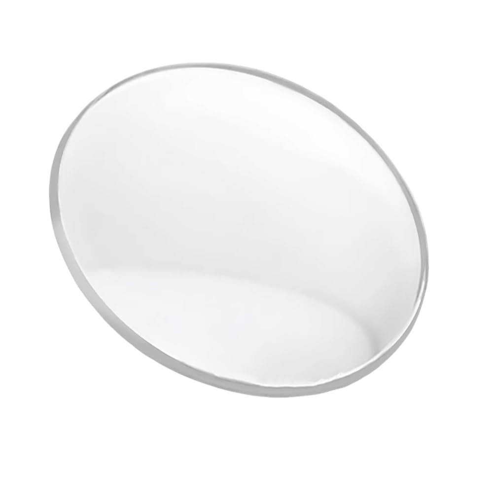 Espejo de Reloj de Cristal antirrayas de Primera Calidad for la Serie DW: diseño Flat y Elegante, Acabado Blanco y Transparente