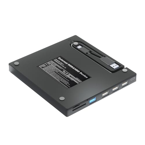 Lecteur CD DVD Externe USB 3.0 Type-C pour PC portable Windows et Mac