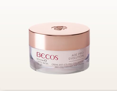 Becos - Age Pro Evolution - Crema Anti-Età Pro Collagene 50ml - svolge un’azione anti-età, ristrutturante e pro-collagene con attivi all’avanguardia, Collagene solubile biofermentato e Vitamina C.