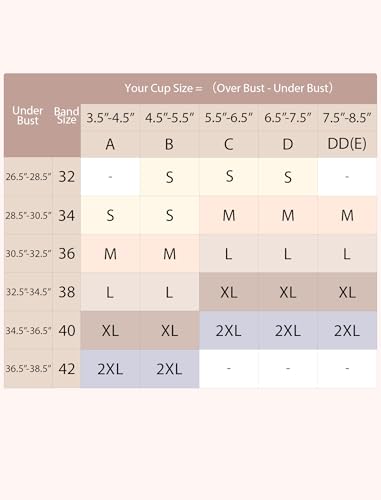 Easybunny Jelly Bras for Women No Underwire Racerback & U Back T-Shirt Bra Comfort Bralettes with Extra Extenders-Skin,L