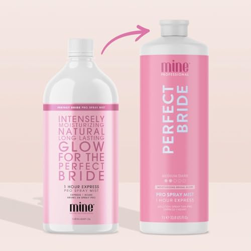 MineTan Profi-Sprühbräune | Perfect Bride - 1 Stunde Ultra Rapid Tanning Flüssig, Gesicht & Körper Tanner, Schnelle Trocknend… – Ansicht 8