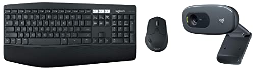 Image of Logitech MK850 Multi-Device Wireless Keyboard and Mouse Combo, 2.4GHz Wireless & Bluetooth & C270 Digital HD Webcam with Widescreen HD Video Calling, HD Light Correction, Noise-Reducing Mic