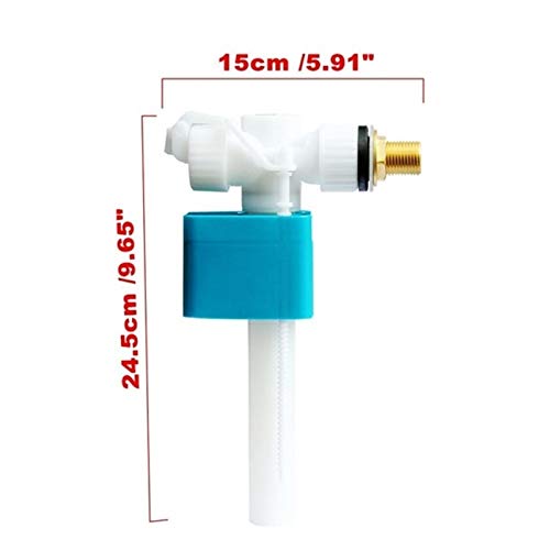 Mecanisme de chasse d'eau robinet flotteur WC G1/2 alimentation laterale - 3