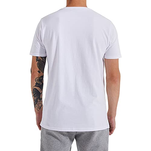 Ellesse Dyne Tee Herren T-Shirt Shirt SXG12736 Weiss, Bekleidungsgröße:S – Ansicht 4
