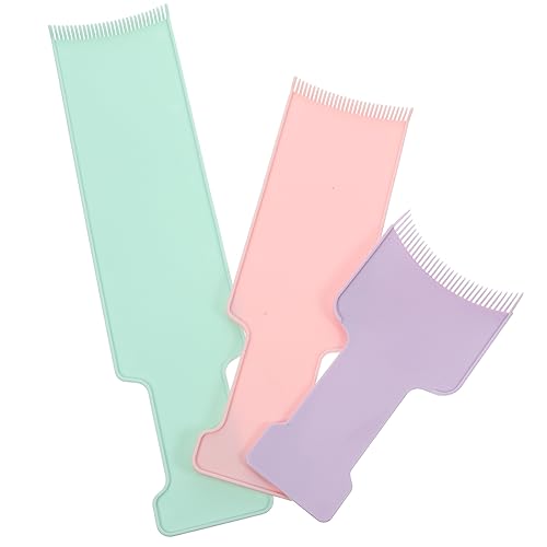 DEARMAMY 3piezas Tablero Para Mechas Kit Teñir Pinceles Tabla Paleta Peine Para Teñir
