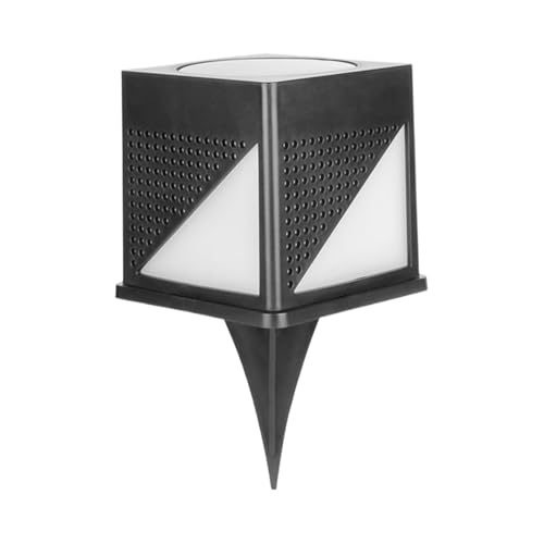 Pillar Solar Lights, Waterproof Outdoor Lamp Post, Outdoor Solars Column Lighting, Sturdy LED Square Design, 800mAh Energy Saving Solar Lamp, Landscape Fence Garden Post Light for Villa Courtyard Use