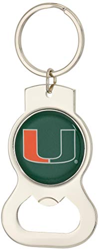 NCAA Siskiyou Sports Fan Shop Miami Hurricanes Bottle Opener Key Chain One Size Team Color
