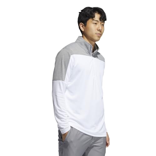 Pull léger adidas homme recyclé avec zip 1/4 pour le sport au quotidien