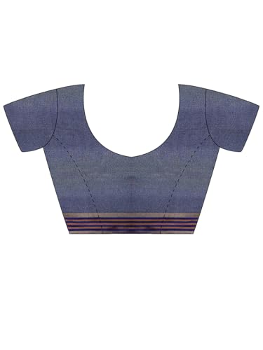 Image of AKHILAM Women's Kanjivaram Woven Soft Silk Saree With Blouse Piece