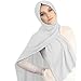 ANKOMINA Women Soft Cotton Muslim Jersey Hijab Head Wrap Scarves Fashion Long Scarf Shawls