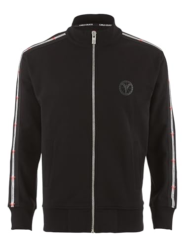 Carlo Colucci Basic Sweatjacke Schwarz M