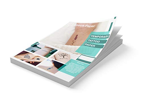 Epoch Paper Temporary Tattoo Paper - 5 Sheets of Premium Printable Transfer Paper