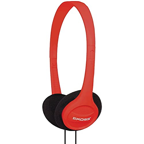 Koss KPH7R Portable On-Ear Headphone with Adjustable Headband - Red by Koss - Used condition - US$5.17