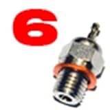 Jets - Bujía n.º 6 para motores de combustión Glow Plug 1 unidad
