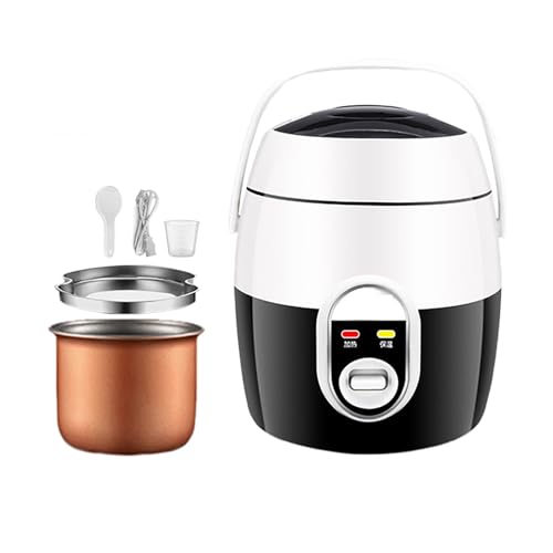 Mini Rice Cooker (1.2L/200W) Household Multi-function Rice Cooker, Non-stick Inner Pot, for 1 People, 220-240V US/EU(B)
