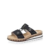 Rieker Damen Pantoletten V79N2, Frauen Slip On,Slip-ons,Backless,Gartenschuhe,Sommerschuhe,sommerclogs,Sandalen,Women's,blau (14),41 EU / 7.5 UK
