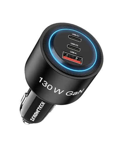 ZeroneTeck 130W �V�K�[�\�P�b�g usb-c �}���[�d �J�[�`���[�W���[ 3�|�[�g�ԍڏ[�d��yPD+QC 130�v�zPD3.0, QC3.0, AFC�Ή� MacBook Pro iPad iPhone Google Pixel Sharp 