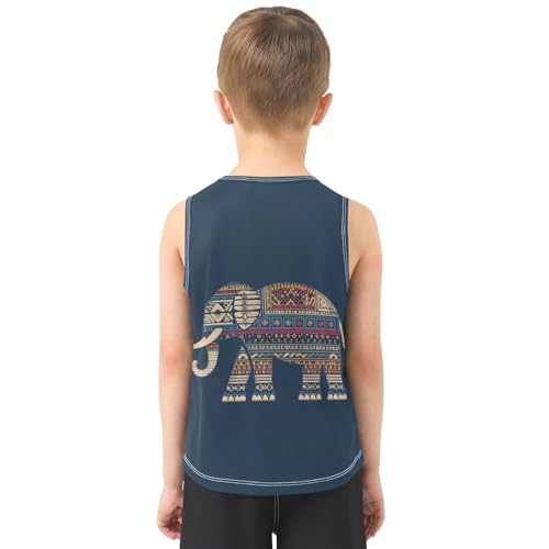 Elephant Navy Boys Tank Tops Toddler Boys' Assorted Sleeveless Tank Tops for Boy,3T3