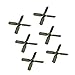 CHANCS RC Mini Propellers 4-Blades (50x50mm, 0.7mm Diameter) 4-Vane Multi-Rotor for Mini Micro Drones, RC Model Toy Airplane Kit 6PCS