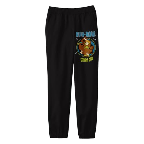Scooby Doo Ruh-Roh Youth Black Graphic Jogger Pants