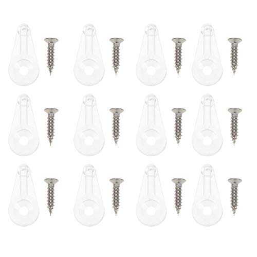 YARNOW 30pcs Mirror Clips Buckle Clamp Paneles Acusticos Mirror Mount Clips Fixing Clips Mirror Typewriter Retainer Holder Clips Retainer Fixing Clips Securing Clip Little Clip Wardrobe