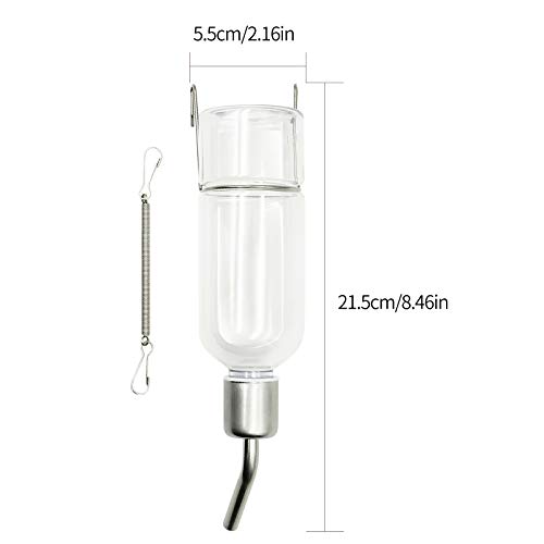 nomal MYB Supplies Konijnenwaterflessen, 180 ml/350 ml, automatische voederautomaat, hangende hamsterwaterfles (180 ml) - Image 6