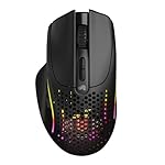 Glorious Gaming Model I 2 Wireless Gaming Mouse - Hybrid 2.4Ghz & Bluetooth, 75g Superlight, 9 Buttons (2 Swappable), RGB, PTFE Feet, MMO/MOBA/FPS, Long Battery Life, Side Thumb Rest - Black - Image 2
