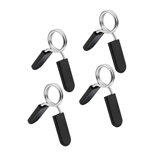 balacoo Barbell Clamps 4pcs Dumbbell Bar Buckle Weightlifting Bar Collar Barbell Clamp Collars for