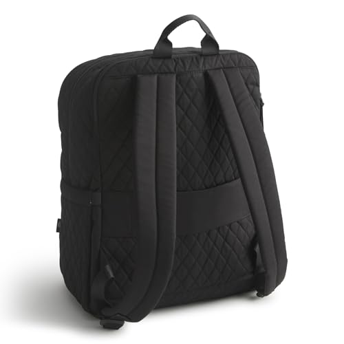 Image of Vera Bradley Women's Premium Cotton Large Bancroft Backpack, Moonless Night, One Size
