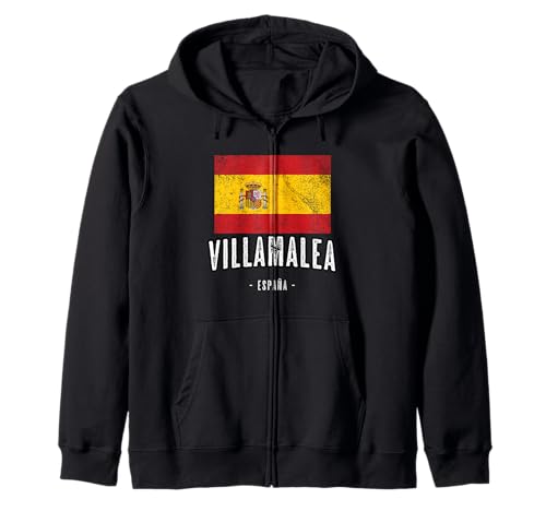 Villamalea España | ES Bandera Ciudad - Bandera - Sudadera con Capucha