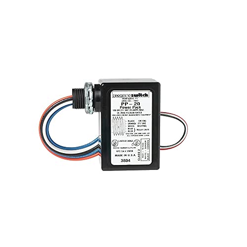 Sensor Switch PP20 Contractor Select Power Pack Relay Circuit Protection 120/277 VAC, Black