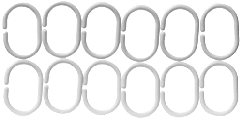 Image of Amazon Basics Water Resistant 8-Gauge PEVA Shower Curtain Liner with Rust-Proof Metal Grommets and Plastic Hooks, 72 inchL x 72 inchW, Clear