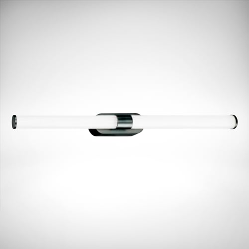 B.K.Licht - Lámpara LED Para Espejo de Baño IP44, Luz Blanca Neutra 4000K, Resistente al Agua, 8W, Aplique Interior 55 cm, Larga Vida Útil, Cromo
