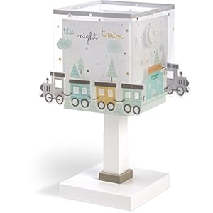 Dalber – Lampada da tavolo E-14, Il treno notturno, Multicolore, 14 x 18.5 x 29
