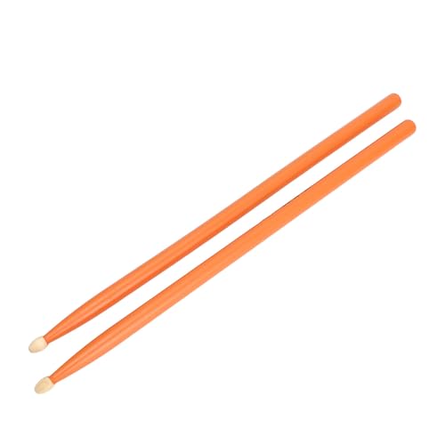 Baquetas de madera 5A de arce con colores naranja y amarillo, resistentes, para batería, práctica y presentaciones, 2 pares, 40.5 cm miniatura 6