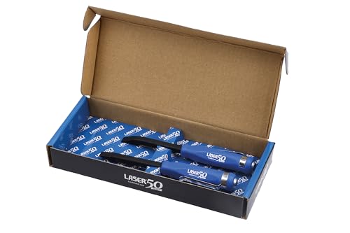 Laser 9201 Mini Pry Bar Set with Go Thru Handles & Pocket Clips - 2pc - 50th Anniversary